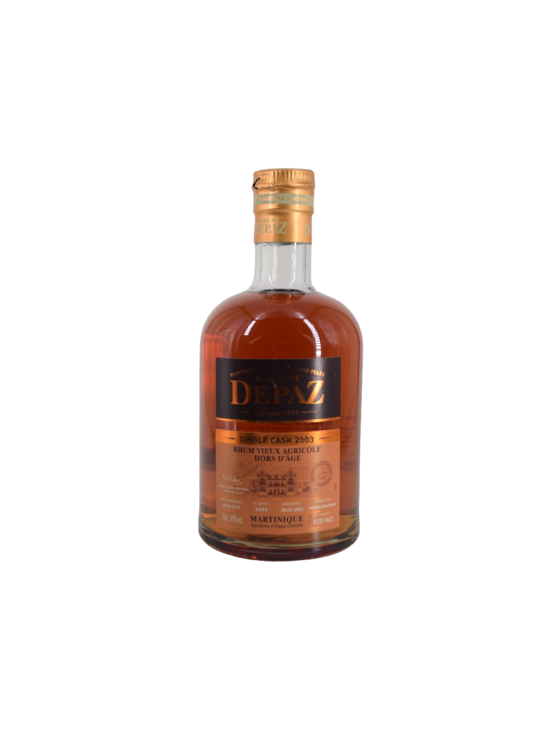 DEPAZ SINGLE CASK 2003 VIEUX RHUM